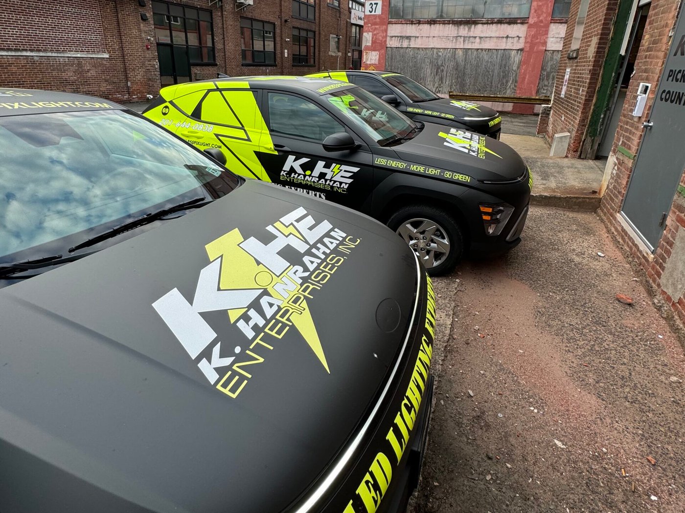 KHE branded service fleet at the Fair Lawn, NJ yard